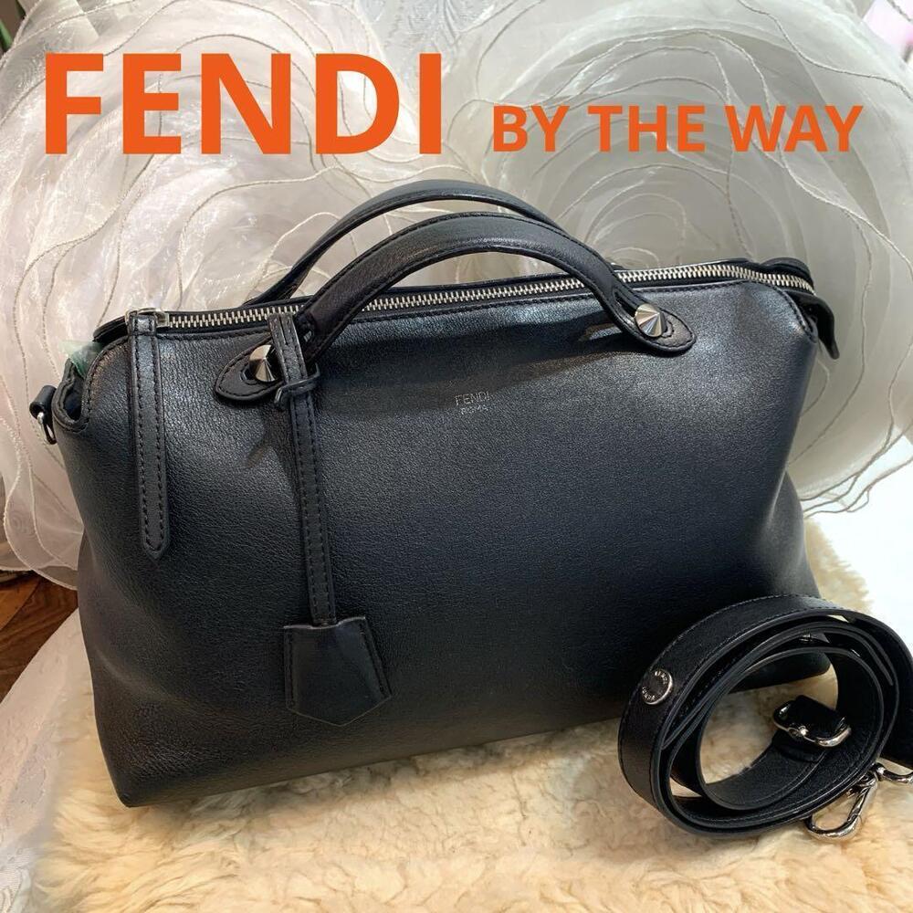 FENDI By The Way Handbag Leather Black